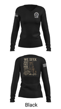Narcotics K9 63808896 Women's Long Sleeve V-neck Shirt - 35
