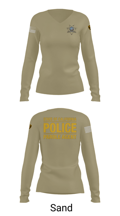 Dapo 61532037 Women's Long Sleeve V-neck Shirt - 92