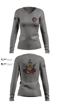DFD STATION 1 17541502 Women's Long Sleeve V-neck Shirt - 2