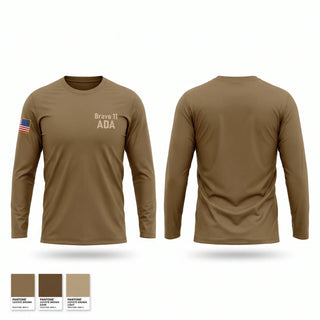 Long Sleeve Performance Shirt, Bravo 1-1 ADA, Army, Teamtime, Team time, sublimation, custom sports apparel, team uniforms, spirit wear, spiritwear, sports uniforms, custom shirts, team store, custom team store, fundraiser sports, apparel fundraiser