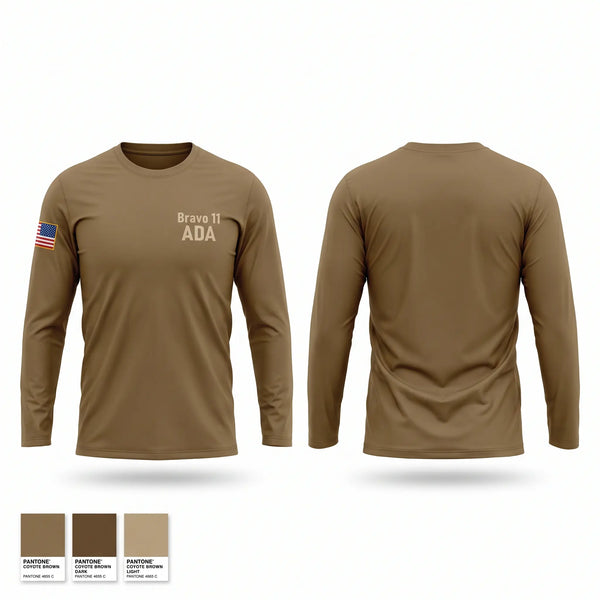 Long Sleeve Performance Shirt, Bravo 1-1 ADA, Army, Teamtime, Team time, sublimation, custom sports apparel, team uniforms, spirit wear, spiritwear, sports uniforms, custom shirts, team store, custom team store, fundraiser sports, apparel fundraiser