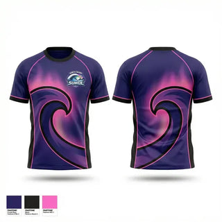 Soft Poly Tee Cotton Like Feel, North Shore Surge, Rugby, Teamtime, Team time, sublimation, custom sports apparel, team uniforms, spirit wear, spiritwear, sports uniforms, custom shirts, team store, custom team store, fundraiser sports, apparel fundraiser