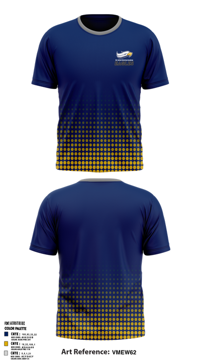 Mt. Bethel Christian Academy Golf Program 44847718 Old School Cotton Feel Shirt - 1