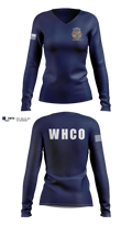 Wyndmoor Hose Company #1 Women's Long Sleeve V-neck Shirt - 11