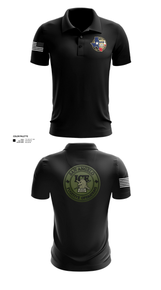 Short Sleeve Performance Polo, San Angelo fug ops, Police, Teamtime, Team time, sublimation, custom sports apparel, team uniforms, spirit wear, spiritwear, sports uniforms, custom shirts, team store, custom team store, fundraiser sports, apparel fundraiser