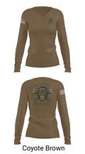 87th CEC-A FMT PLT 27162663 Women's Long Sleeve V-neck Shirt - 17