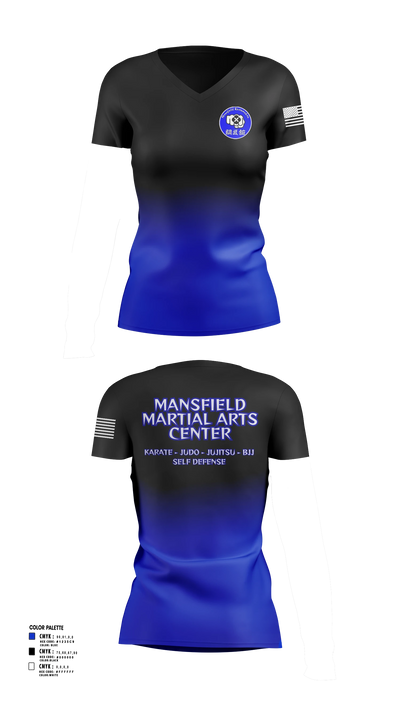 Mansfield Martial Arts Center Women's Short Sleeve V-neck Shirt - 31