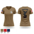 The Legion / B CO / 2-5 CAV 94510453 Women's Short Sleeve V-neck Shirt - 1