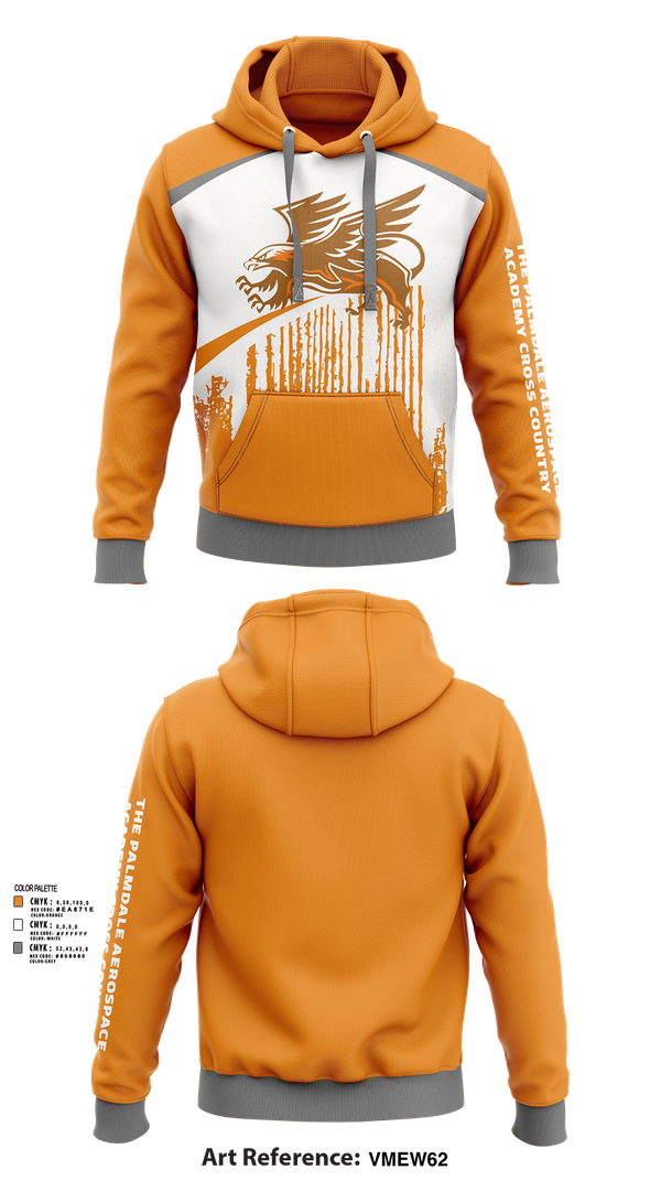 Hoodie, The Palmdale Aerospace Academy Cross Country, Cross Country, Teamtime, Team time, sublimation, custom sports apparel, team uniforms, spirit wear, spiritwear, sports uniforms, custom shirts, team store, custom team store, fundraiser sports, apparel fundraiser