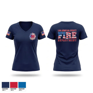 Womens Short Sleeve Vneck Shirt, FIREHOUSE 33, Fire Department, Teamtime, Team time, sublimation, custom sports apparel, team uniforms, spirit wear, spiritwear, sports uniforms, custom shirts, team store, custom team store, fundraiser sports, apparel fundraiser
