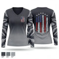 Triple play 13497555 Women's Long Sleeve V-neck Shirt - 1