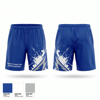 Athletic Shorts With Pockets, Cudahy St Francis Little Baseball Association, Baseball, Teamtime, Team time, sublimation, custom sports apparel, team uniforms, spirit wear, spiritwear, sports uniforms, custom shirts, team store, custom team store, fundraiser sports, apparel fundraiser