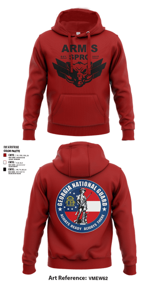Hoodie, Armis GANG, National Guard, Teamtime, Team time, sublimation, custom sports apparel, team uniforms, spirit wear, spiritwear, sports uniforms, custom shirts, team store, custom team store, fundraiser sports, apparel fundraiser