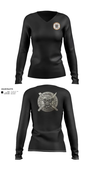 Womens Long Sleeve Vneck Shirt, Marine wing support squadron 273, , Teamtime, Team time, sublimation, custom sports apparel, team uniforms, spirit wear, spiritwear, sports uniforms, custom shirts, team store, custom team store, fundraiser sports, apparel fundraiser