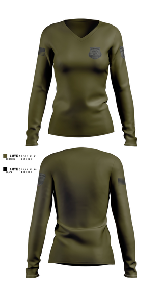 Womens Long Sleeve Vneck Shirt, Alexandria Police Department Special Operations, Police, Teamtime, Team time, sublimation, custom sports apparel, team uniforms, spirit wear, spiritwear, sports uniforms, custom shirts, team store, custom team store, fundraiser sports, apparel fundraiser