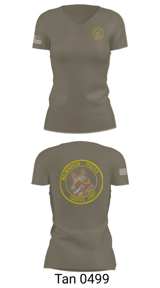 Womens Short Sleeve Vneck Shirt, Canine Unit, Police, Teamtime, Team time, sublimation, custom sports apparel, team uniforms, spirit wear, spiritwear, sports uniforms, custom shirts, team store, custom team store, fundraiser sports, apparel fundraiser