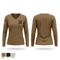Randolph County E911 Women's Long Sleeve V-neck Shirt - 1