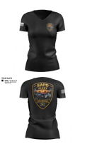San Antonio Police Department 73330660 Women's Short Sleeve V-neck Shirt - 11