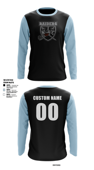 Long Sleeve Rash Guard Shirt, NE Raiders, , Teamtime, Team time, sublimation, custom sports apparel, team uniforms, spirit wear, spiritwear, sports uniforms, custom shirts, team store, custom team store, fundraiser sports, apparel fundraiser