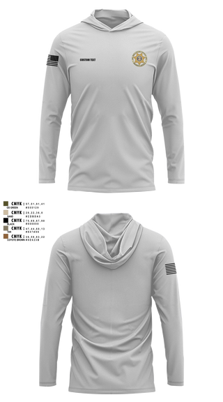 Long Sleeve Performance Shirt with hood, Bollinger County Sheriff’s Office, Police, Teamtime, Team time, sublimation, custom sports apparel, team uniforms, spirit wear, spiritwear, sports uniforms, custom shirts, team store, custom team store, fundraiser sports, apparel fundraiser