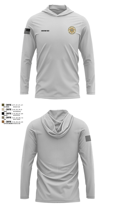 Bollinger County Sheriff’s Office 45946847 Long Sleeve Performance Shirt with hood - 21