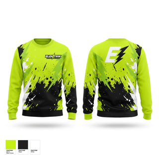 Crew Neck Sweatshirt, ELEKTRIK ELITE TRACK CLUB, Track & Field, Teamtime, Team time, sublimation, custom sports apparel, team uniforms, spirit wear, spiritwear, sports uniforms, custom shirts, team store, custom team store, fundraiser sports, apparel fundraiser