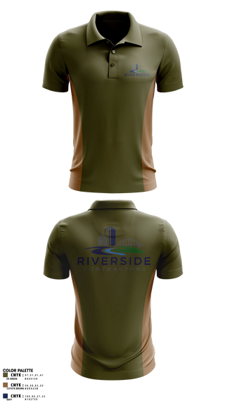 Short Sleeve Performance Polo, Riverside Contractors LLC, , Teamtime, Team time, sublimation, custom sports apparel, team uniforms, spirit wear, spiritwear, sports uniforms, custom shirts, team store, custom team store, fundraiser sports, apparel fundraiser
