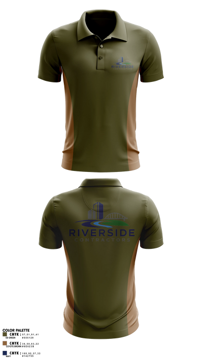 Riverside Contractors LLC Short Sleeve Performance Polo - 1