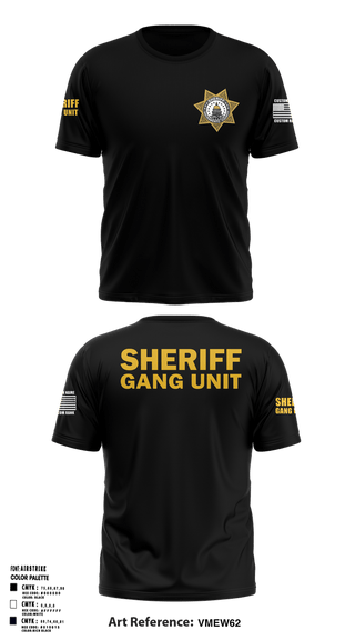 Short Sleeve Performance Shirt, SHERIFF GANG UNIT, Police, Teamtime, Team time, sublimation, custom sports apparel, team uniforms, spirit wear, spiritwear, sports uniforms, custom shirts, team store, custom team store, fundraiser sports, apparel fundraiser
