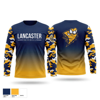 Long Sleeve Performance Shirt, Lancaster, Baseball, Teamtime, Team time, sublimation, custom sports apparel, team uniforms, spirit wear, spiritwear, sports uniforms, custom shirts, team store, custom team store, fundraiser sports, apparel fundraiser