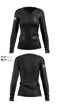 Hanover Park Police CRT 33219551 Women's Long Sleeve V-neck Shirt - 100