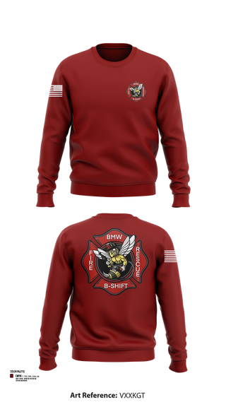 Crew Neck Sweatshirt, B-Shift, Fire Department, Teamtime, Team time, sublimation, custom sports apparel, team uniforms, spirit wear, spiritwear, sports uniforms, custom shirts, team store, custom team store, fundraiser sports, apparel fundraiser
