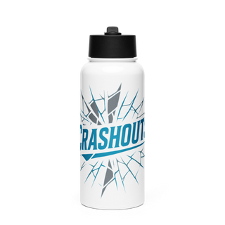 CRASHOUTS 16186938 Stainless Steel Water Bottle with a Straw Lid
