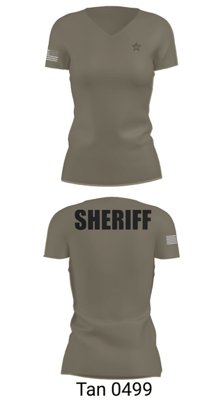Womens Short Sleeve Vneck Shirt, Hernando County Sheriffs OfficeHernando County Sheriffs Office, Police, Teamtime, Team time, sublimation, custom sports apparel, team uniforms, spirit wear, spiritwear, sports uniforms, custom shirts, team store, custom team store, fundraiser sports, apparel fundraiser