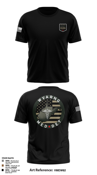 Short Sleeve Performance Shirt, WV ARNG Med Det, , Teamtime, Team time, sublimation, custom sports apparel, team uniforms, spirit wear, spiritwear, sports uniforms, custom shirts, team store, custom team store, fundraiser sports, apparel fundraiser
