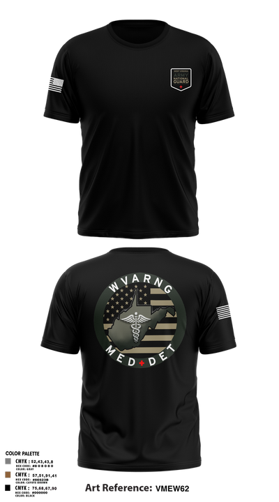 WV ARNG Med Det 75536426 Short Sleeve Performance Shirt - 3