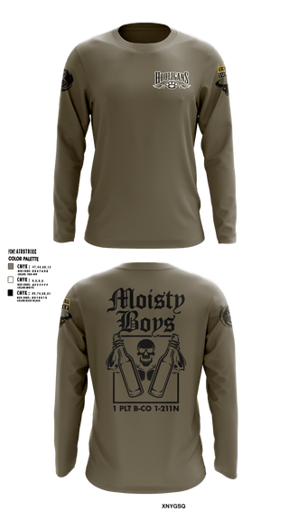 Long Sleeve Performance Shirt, 1-21 bulls 2nd pltFBCW, Army, Teamtime, Team time, sublimation, custom sports apparel, team uniforms, spirit wear, spiritwear, sports uniforms, custom shirts, team store, custom team store, fundraiser sports, apparel fundraiser