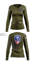 187 infantry 29160821 Women's Long Sleeve V-neck Shirt - 21
