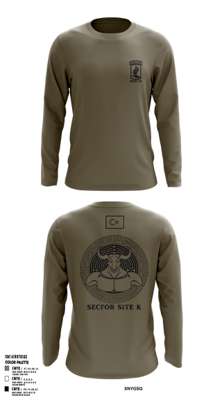 Long Sleeve Performance Shirt, 173RD SECFOR OAS IX, Army, Teamtime, Team time, sublimation, custom sports apparel, team uniforms, spirit wear, spiritwear, sports uniforms, custom shirts, team store, custom team store, fundraiser sports, apparel fundraiser