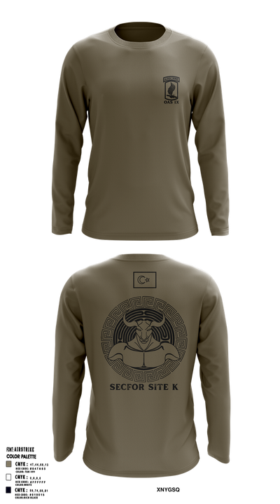 173RD SECFOR OAS IX 9040611 Long Sleeve Performance Shirt 23