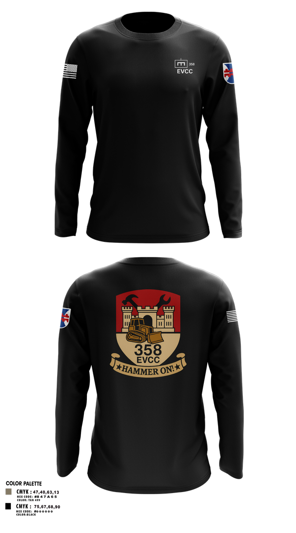 Long Sleeve Performance Shirt, 358 EVCC, , Teamtime, Team time, sublimation, custom sports apparel, team uniforms, spirit wear, spiritwear, sports uniforms, custom shirts, team store, custom team store, fundraiser sports, apparel fundraiser