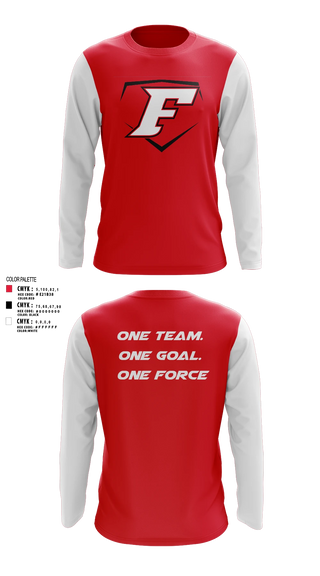 Long Sleeve Performance Shirt, Cap City Force - Gray, Softball, Teamtime, Team time, sublimation, custom sports apparel, team uniforms, spirit wear, spiritwear, sports uniforms, custom shirts, team store, custom team store, fundraiser sports, apparel fundraiser