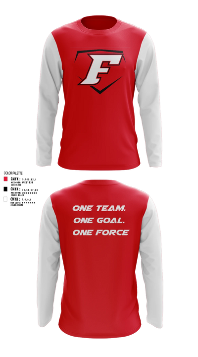 Cap City Force - Gray Long Sleeve Performance Shirt - 6