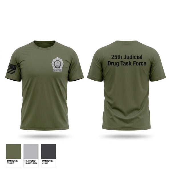 Old School Cotton Feel Shirt, 25th Judicial Drug Task Force, Police, Teamtime, Team time, sublimation, custom sports apparel, team uniforms, spirit wear, spiritwear, sports uniforms, custom shirts, team store, custom team store, fundraiser sports, apparel fundraiser