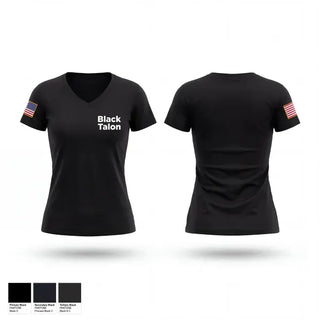 Womens Short Sleeve Vneck Shirt, Black Talon, Navy, Teamtime, Team time, sublimation, custom sports apparel, team uniforms, spirit wear, spiritwear, sports uniforms, custom shirts, team store, custom team store, fundraiser sports, apparel fundraiser