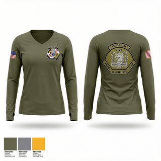 Womens Long Sleeve Vneck Shirt, Crisis Negotiation Team, Police, Teamtime, Team time, sublimation, custom sports apparel, team uniforms, spirit wear, spiritwear, sports uniforms, custom shirts, team store, custom team store, fundraiser sports, apparel fundraiser