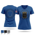 Real Time Crime Center Women's Short Sleeve V-neck Shirt - 1