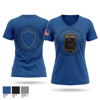 Womens Short Sleeve Vneck Shirt, Real Time Crime Center, Police, Teamtime, Team time, sublimation, custom sports apparel, team uniforms, spirit wear, spiritwear, sports uniforms, custom shirts, team store, custom team store, fundraiser sports, apparel fundraiser