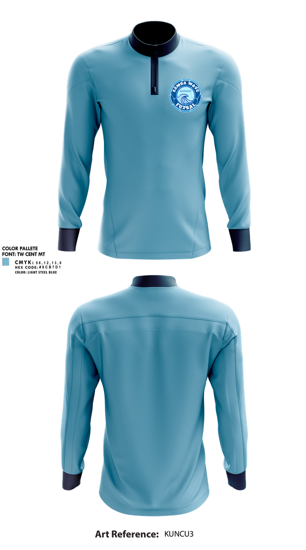 Quarter Zip Jacket, Samba Wave, Men's Soccer, Teamtime, Team time, sublimation, custom sports apparel, team uniforms, spirit wear, spiritwear, sports uniforms, custom shirts, team store, custom team store, fundraiser sports, apparel fundraiser