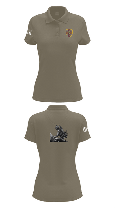 7455th MORU 95873552 Women's Short Sleeve Performance Polo  - 75